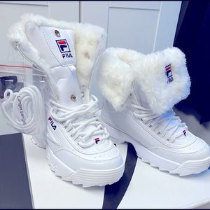 FILA distributor shearling SHOE BOOTS